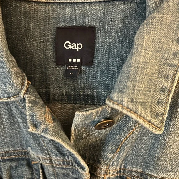Gap Women's Blue Denim Jacket XL - Picture 7 of 7